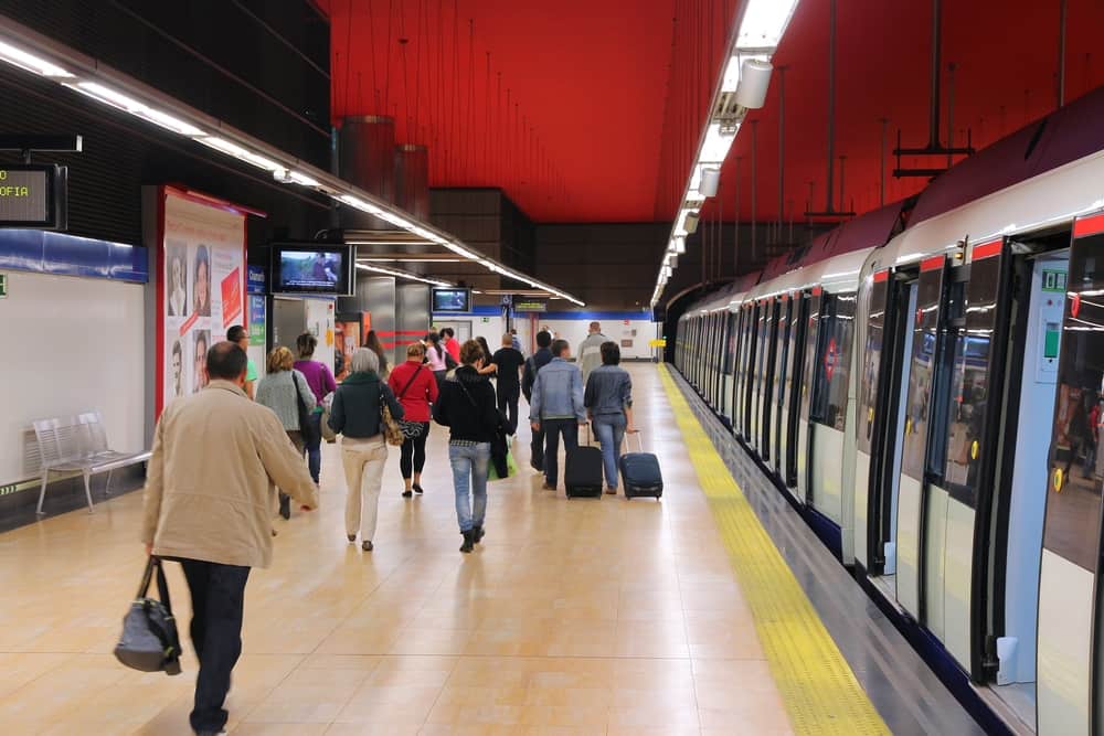 View of Madrid train station